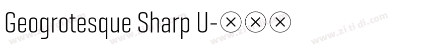 Geogrotesque Sharp U字体转换